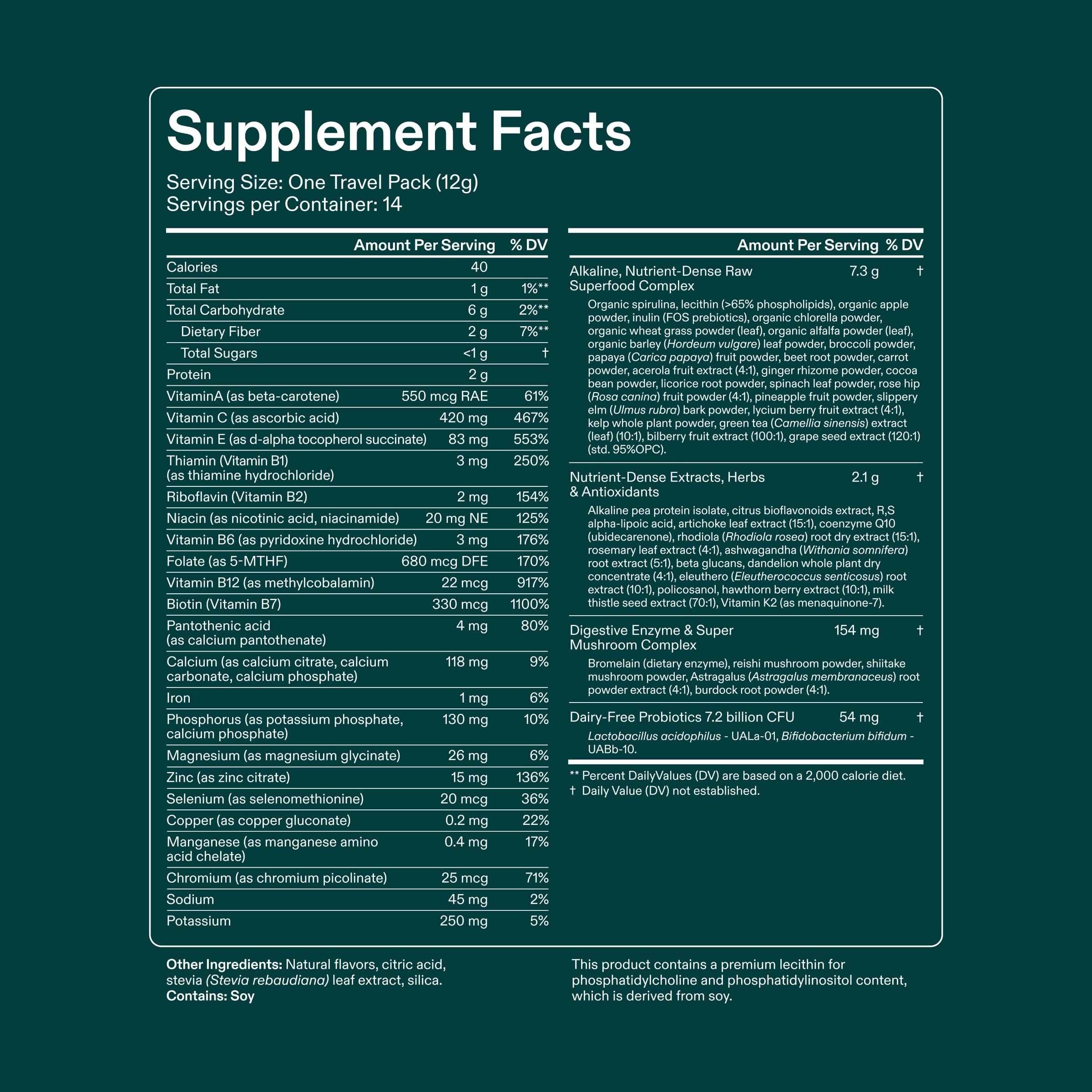 AG1 Daily Health Supplement 168g scoop with powder