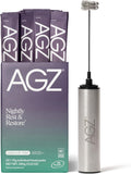 AG1 Sleep Drink AGZ packaging front view with frother
