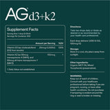 AG1 Vitamin D3 + K2 Liquid Drops packaging side view