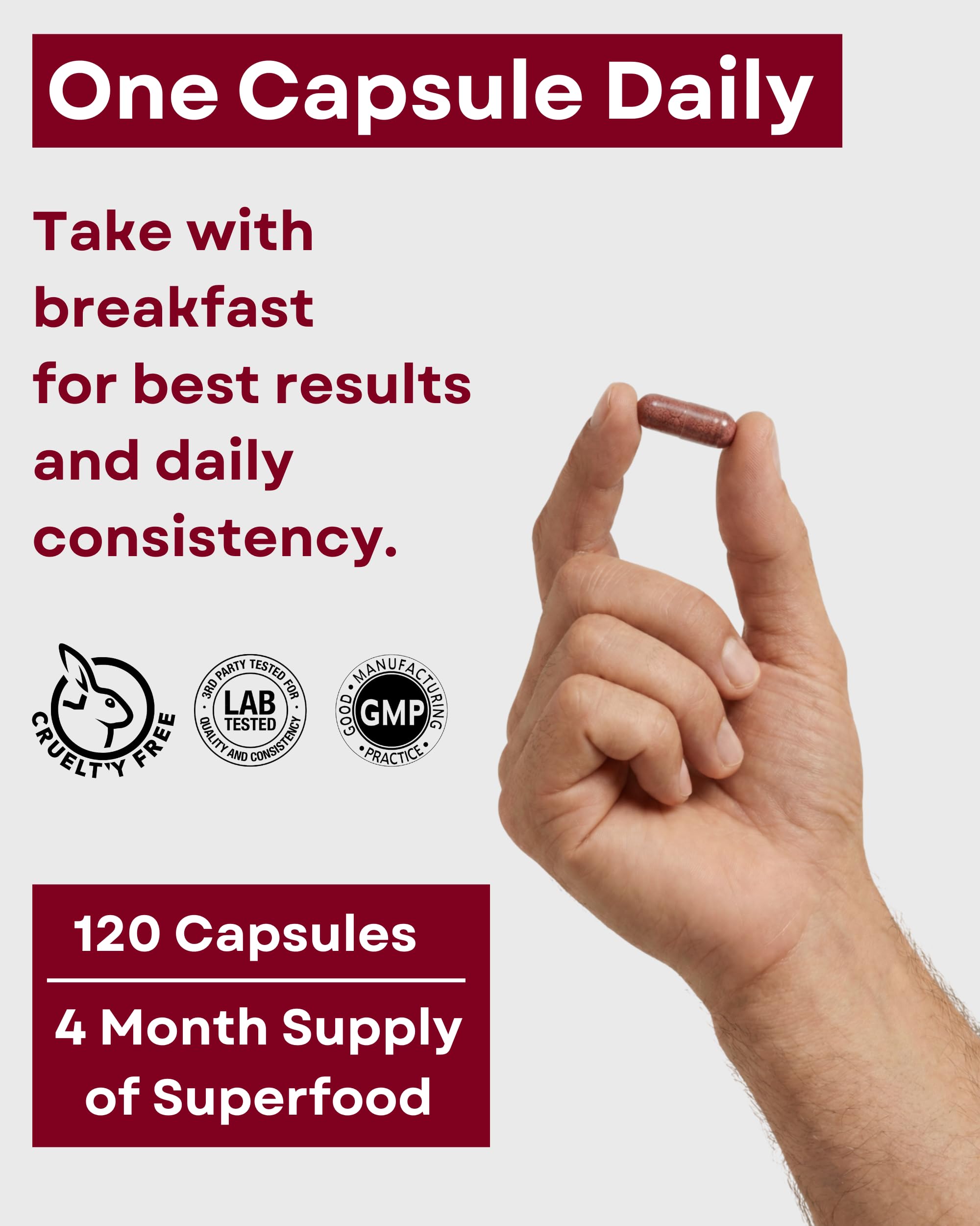 Agami Beetroot Extract Capsules close-up of capsule