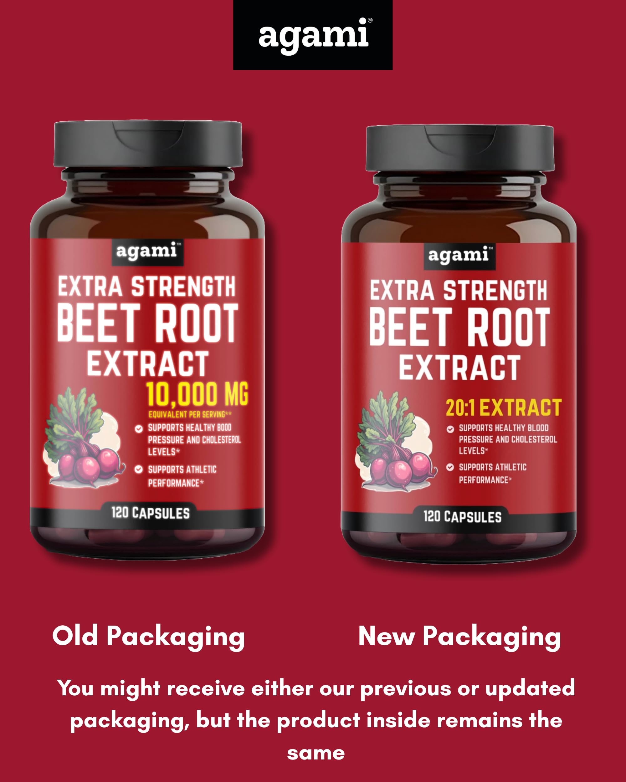 Agami Beetroot Extract Capsules with measuring spoon