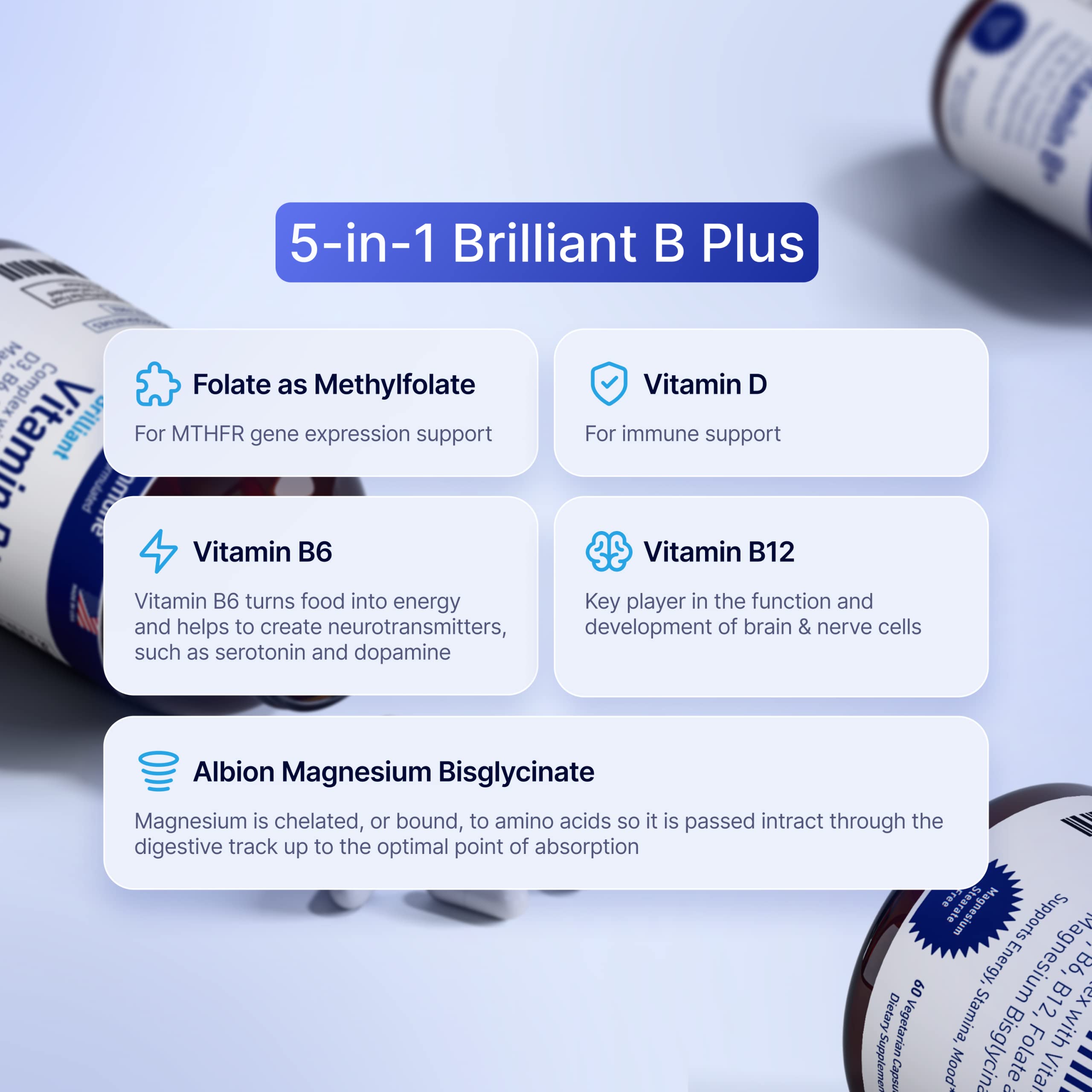 AgeImmune B-Complex Vitamin Supplement ingredients list