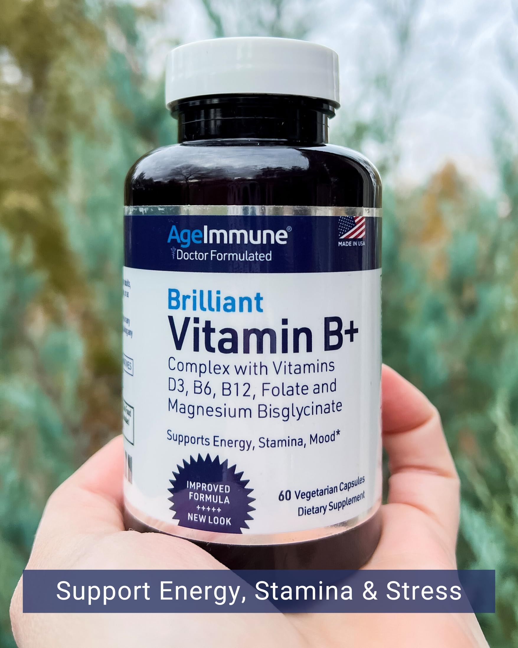 AgeImmune B-Complex Vitamin Supplement packaging