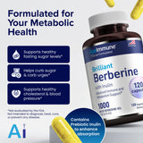 AgeImmune Berberine Supplement 1000mg back view of packaging