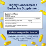 AgeImmune Berberine Supplement 1000mg bottle with dosage instructions