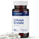 AgeImmune Lithium Orotate Supplement displayed with a measuring spoon