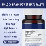 AgeImmune Lithium Orotate Supplement with dosage information