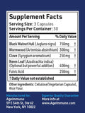 AgeImmune Wormwood Complex Herbal Supplement side view