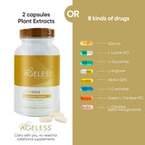 Ageless Foundation Laboratories UltraMAX Gold Capsules bottle with capsules