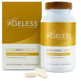 Ageless Foundation Laboratories UltraMAX Gold Capsules front view