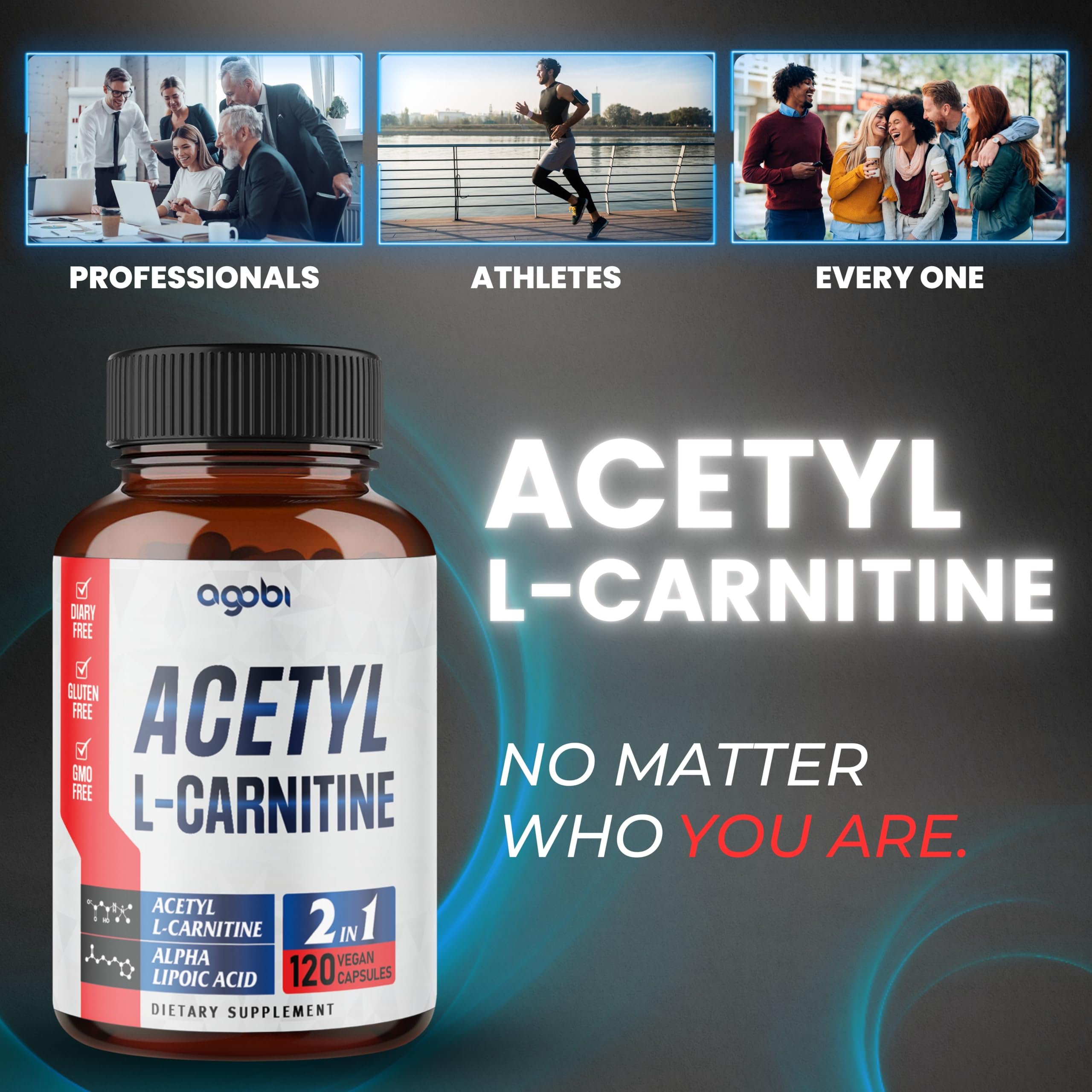 agobi Acetyl L-Carnitine Supplement 1500mg ingredients list