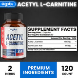 agobi Acetyl L-Carnitine Supplement 1500mg side view