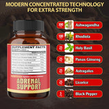 agobi Adrenal Extracts Supplement bottle side view