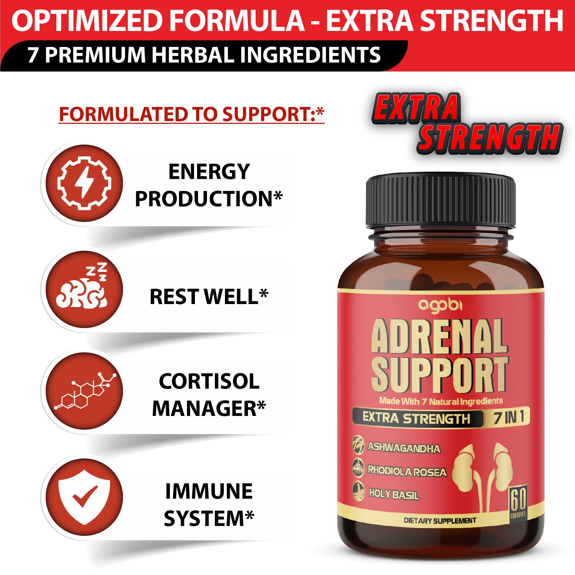 agobi Adrenal Extracts Supplement ingredients list