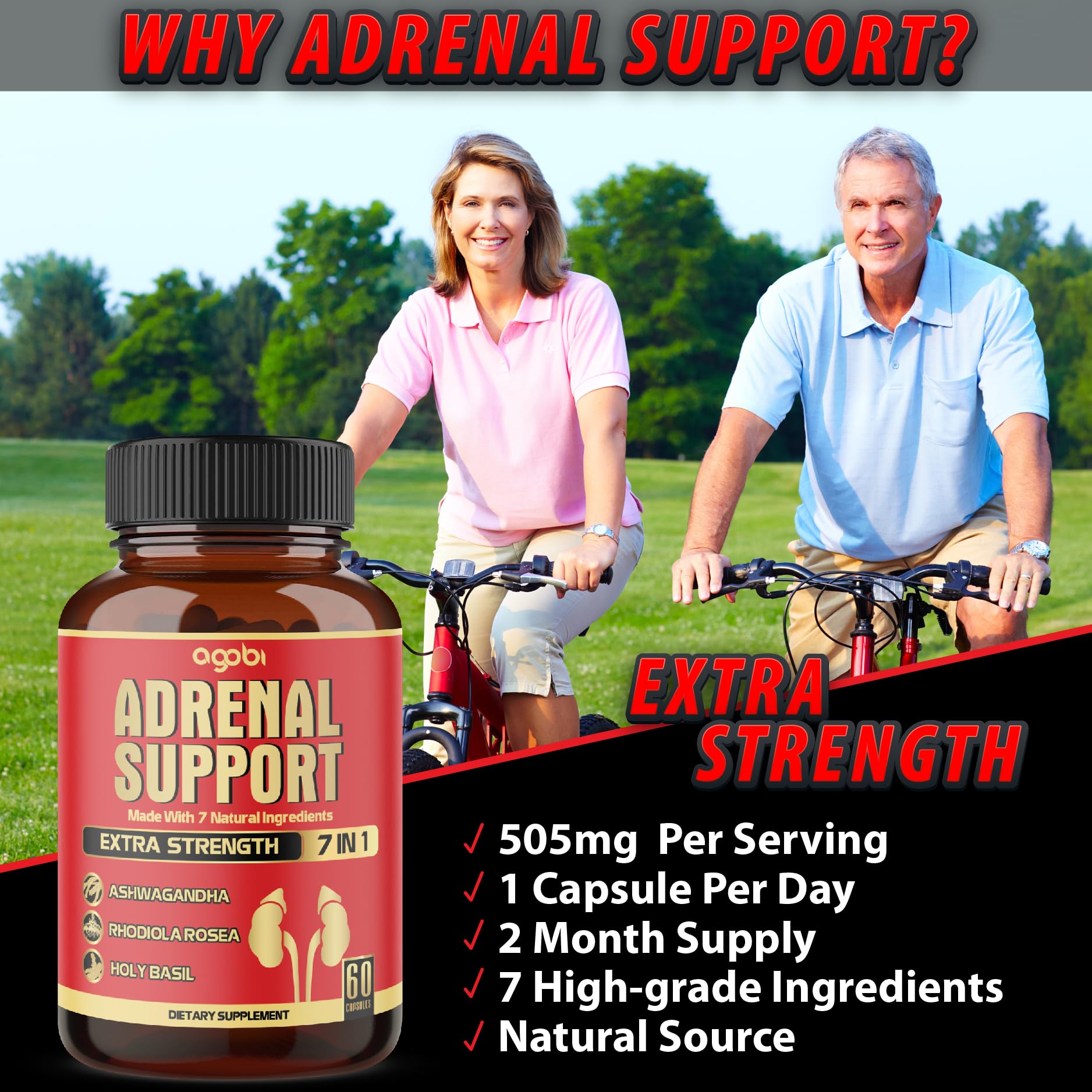 agobi Adrenal Extracts Supplement packaging details