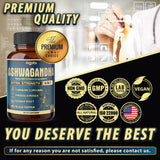 agobi Ashwagandha Supplement bottle with cap open