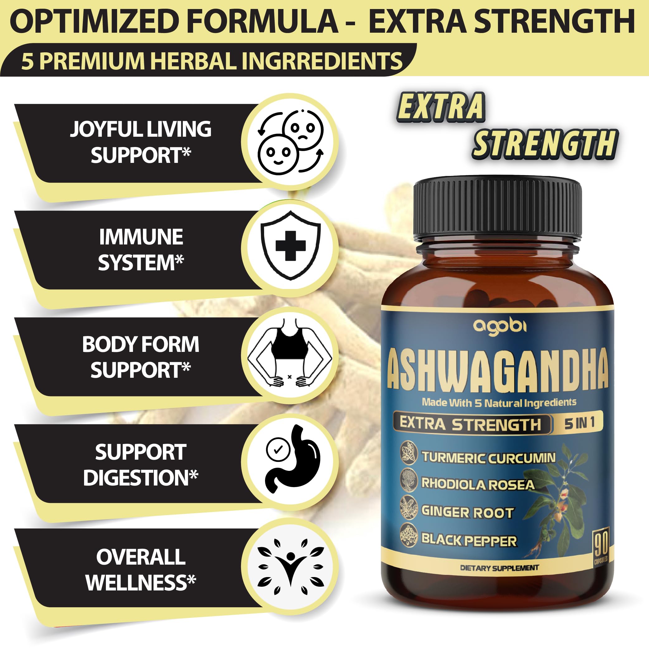 agobi Ashwagandha Supplement ingredients list