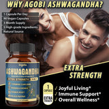 agobi Ashwagandha Supplement lifestyle scene on a kitchen counter