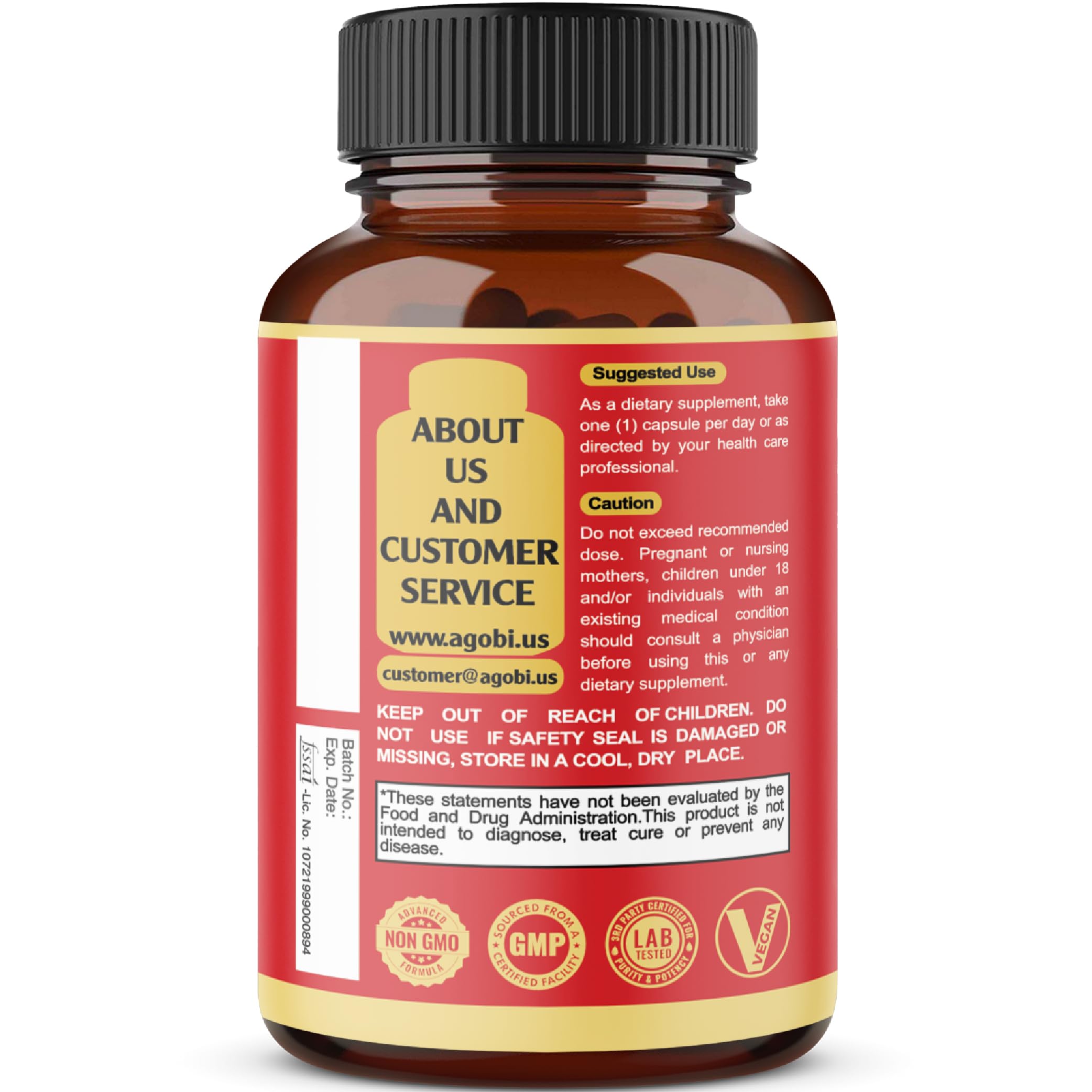 agobi Ashwagandha Supplement with a plant background