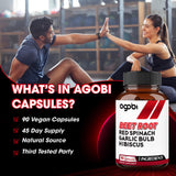 agobi Beet Root Capsules showing capsule size
