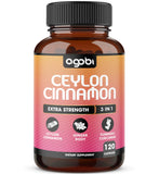 agobi Ceylon Cinnamon Supplements 120 pills front view