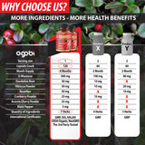agobi D-Mannose Cranberry Supplement bottle with cap open
