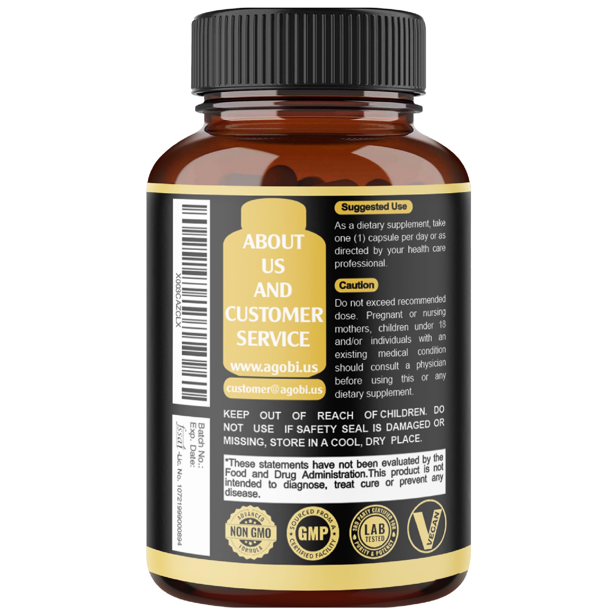 agobi Garcinia Cambogia capsules with green leaves