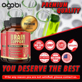 agobi Ginkgo Biloba 9-in-1 Herbal Supplement Capsules with a measuring spoon