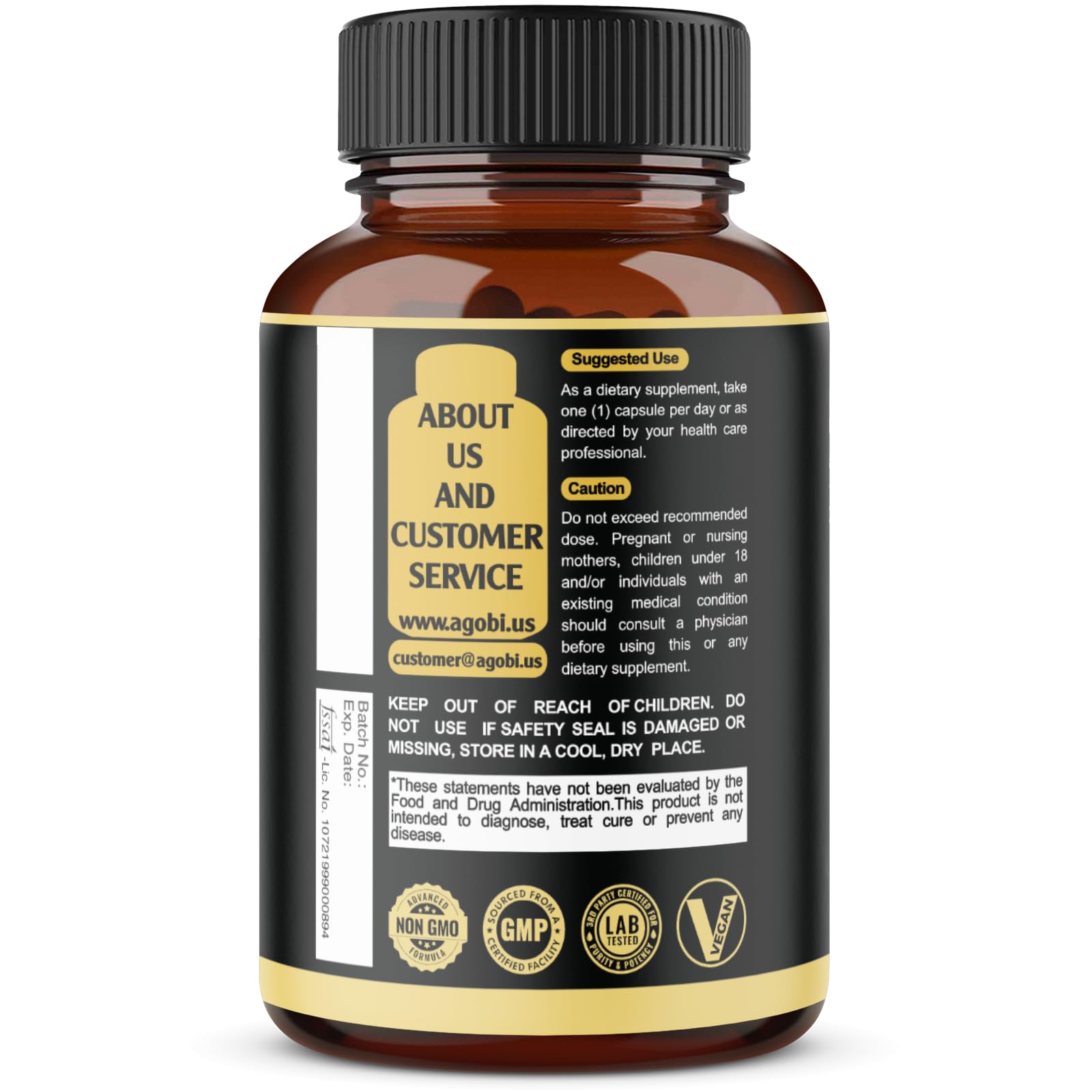 agobi Ginkgo Biloba and Ashwagandha Supplement in a lifestyle setting