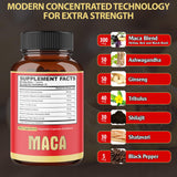 agobi Maca Root Supplement packaging with ingredients list
