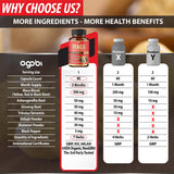 agobi Maca Root Supplement side view of the bottle