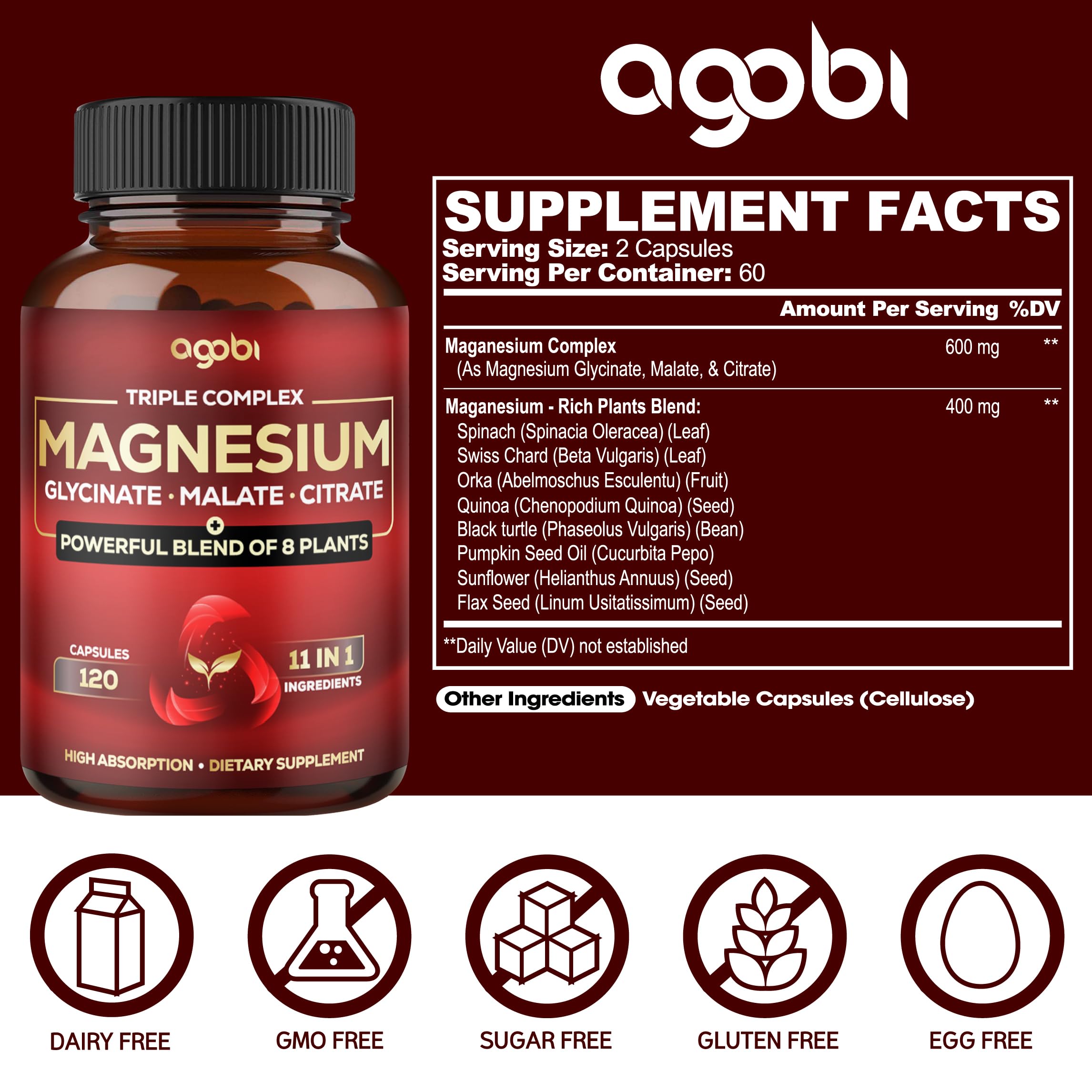 Agobi Magnesium Complex bottle side view