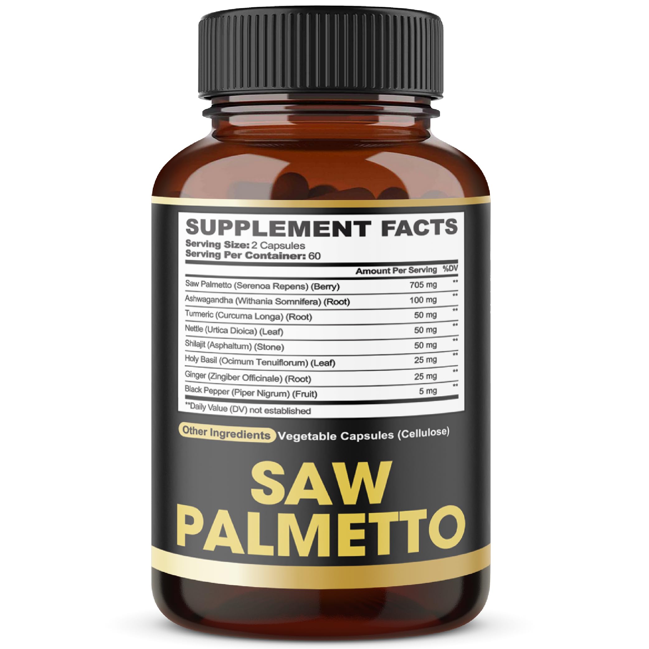 agobi Saw Palmetto Advanced Blend bottle with herbs