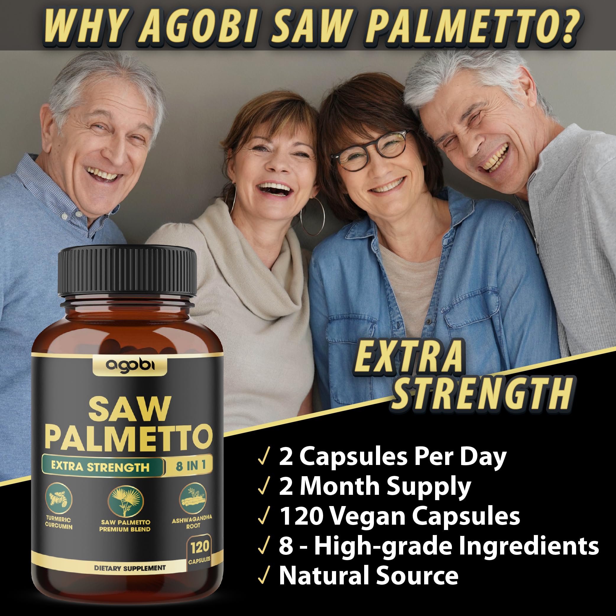 agobi Saw Palmetto Advanced Blend packaging