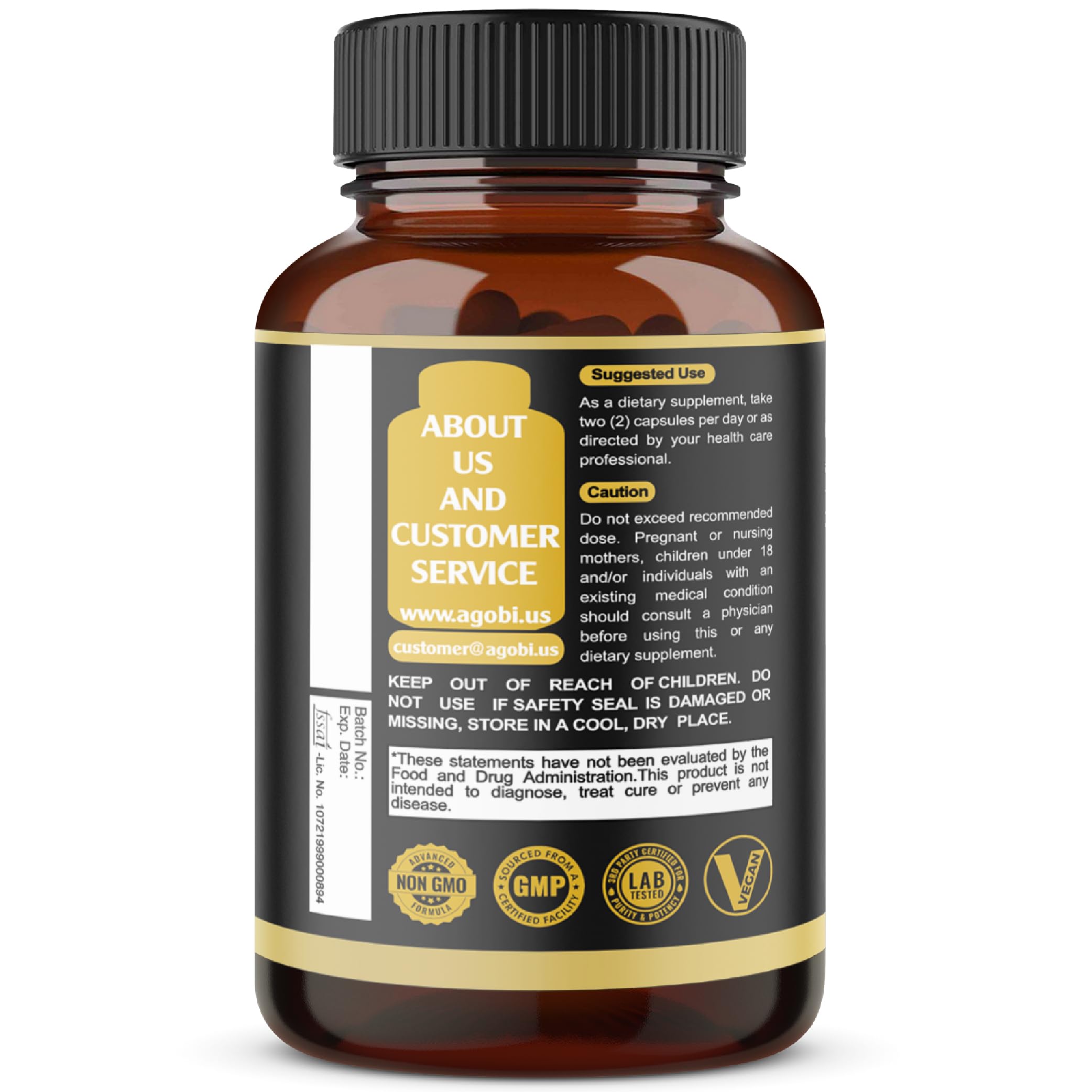 agobi Saw Palmetto Advanced Blend product displayed on a table