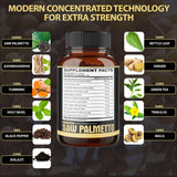 agobi Saw Palmetto Berry Supplement bottle side view