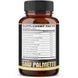 agobi Saw Palmetto Berry Supplement bottle with a green plant background