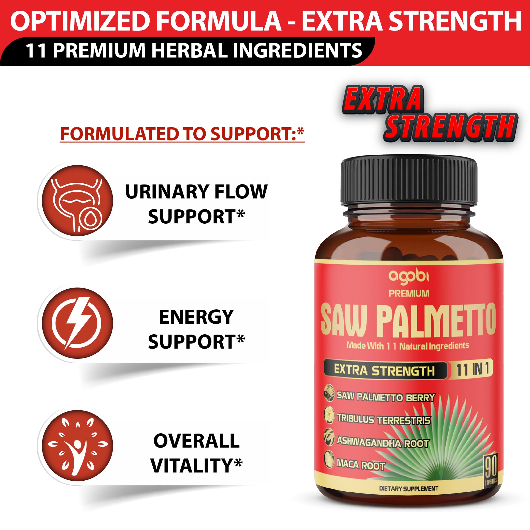 agobi Saw Palmetto Complex capsules close-up