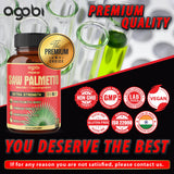 agobi Saw Palmetto Complex capsules on a wooden surface