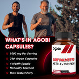 agobi Saw Palmetto Extract Capsules packaging details