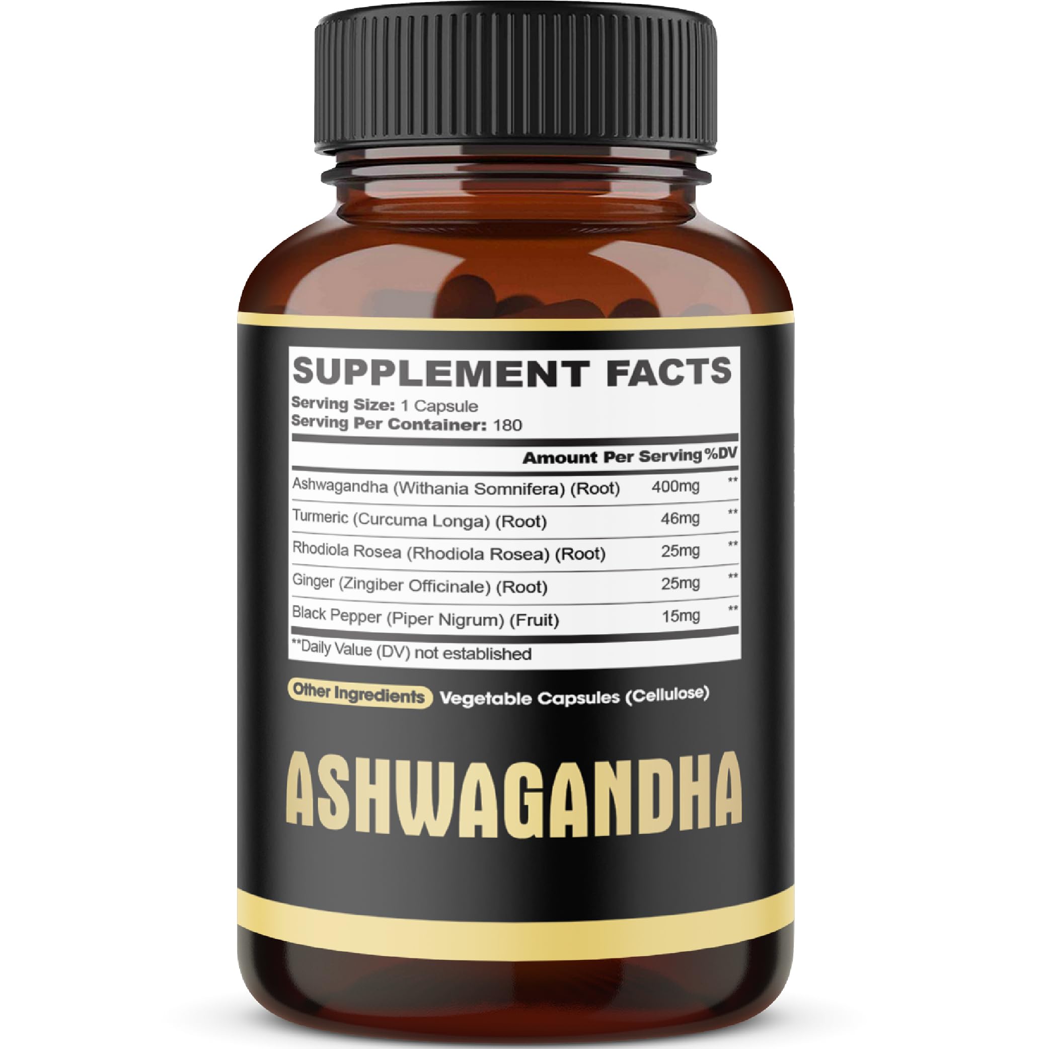 agobi Vegan Ashwagandha Supplement on a wooden table