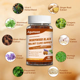 Agumoon Black Walnut & Wormwood Gummies back view