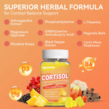 Agumoon Cortisol Gummies displayed with fresh pineapples