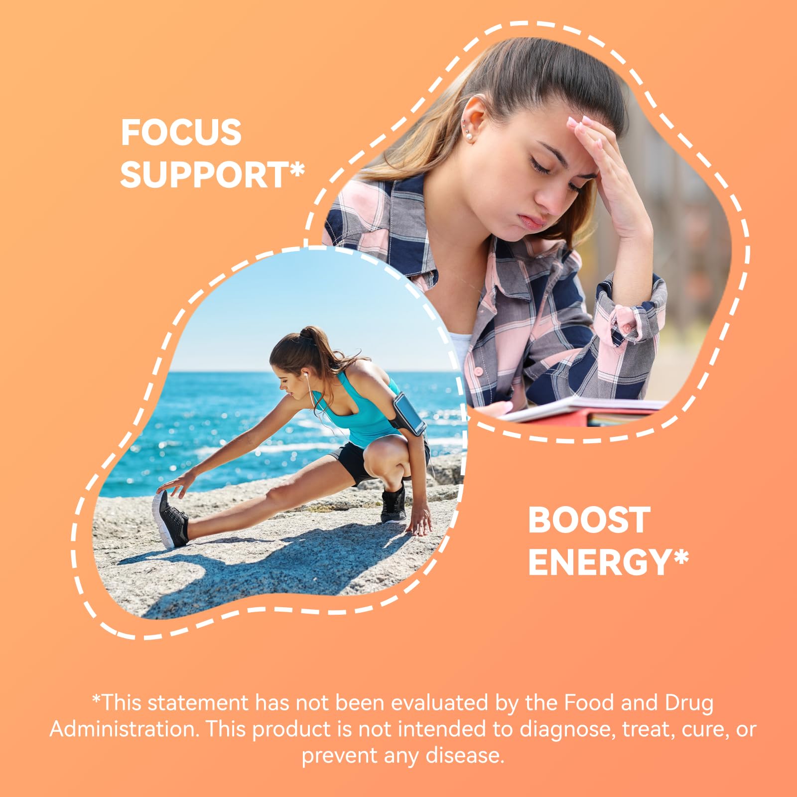 Agumoon Cortisol Gummies with a measuring spoon