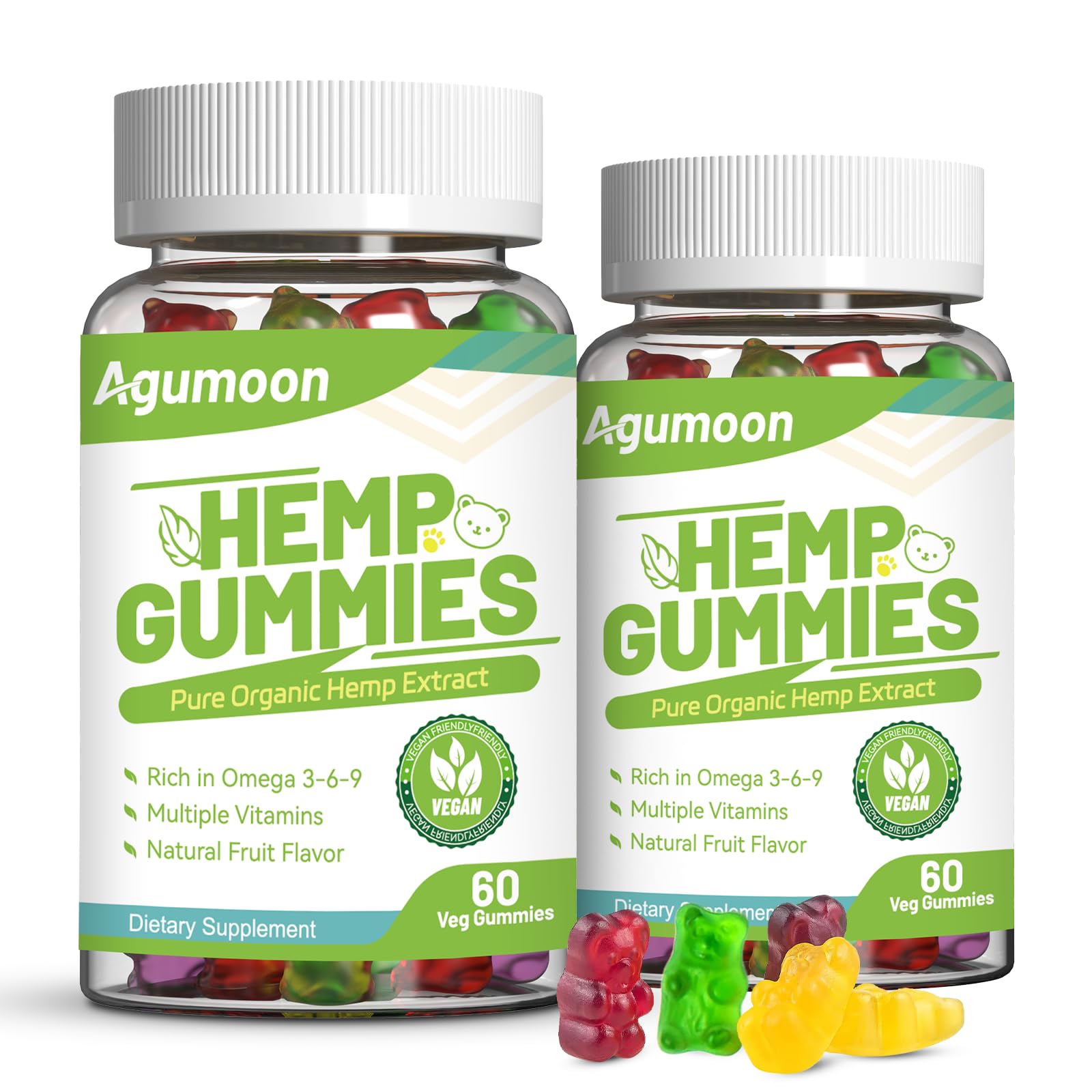 Agumoon Hemp Gummies front view packaging