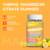 Agumoon Magnesium Citrate Gummies displayed with other supplements