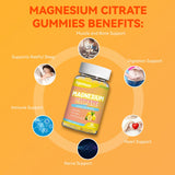 Agumoon Magnesium Citrate Gummies showing nutritional information