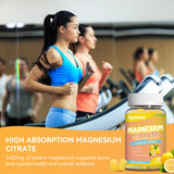 Agumoon Magnesium Citrate Gummies with fresh lemons
