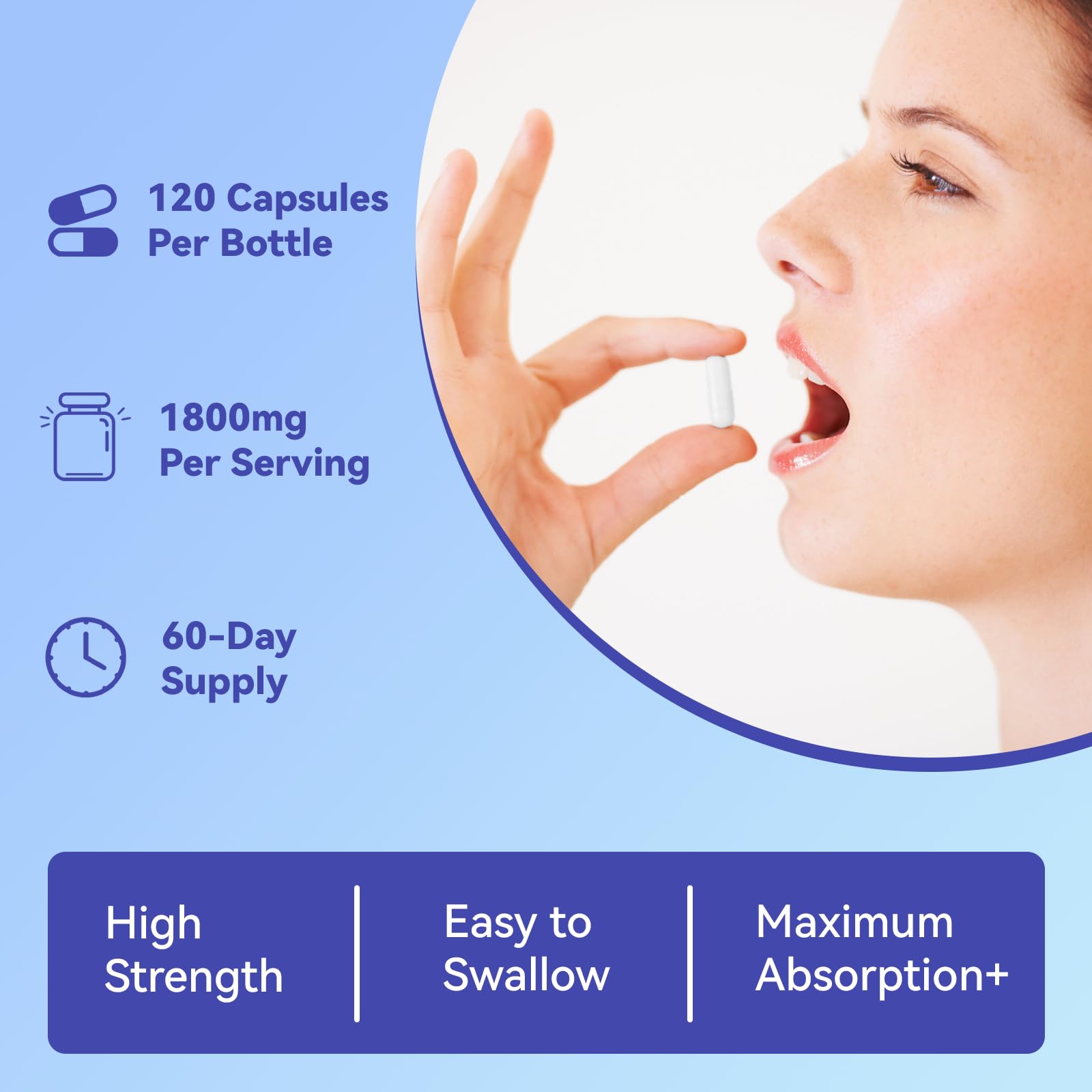 Agumoon Magnesium Supplement 1800mg bottle on a table