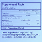 Agumoon Magnesium Supplement 1800mg side view